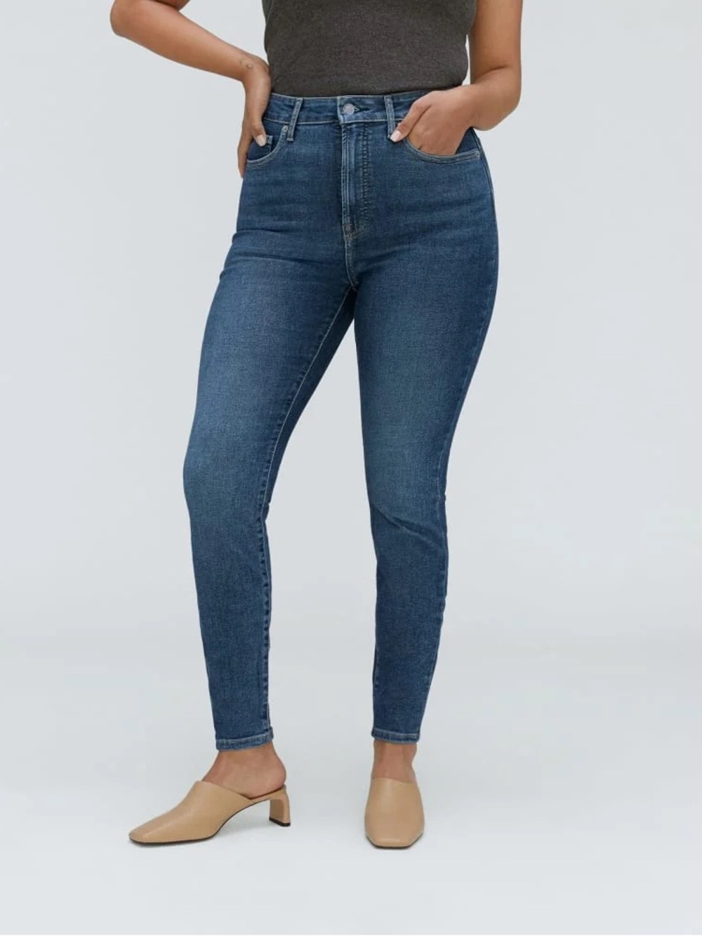 Everlane The Curvy Way-High High Waist Skinny Cropped Jeans Women’s size 31